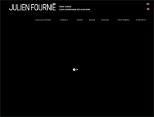 Tablet Screenshot of julienfournie.com